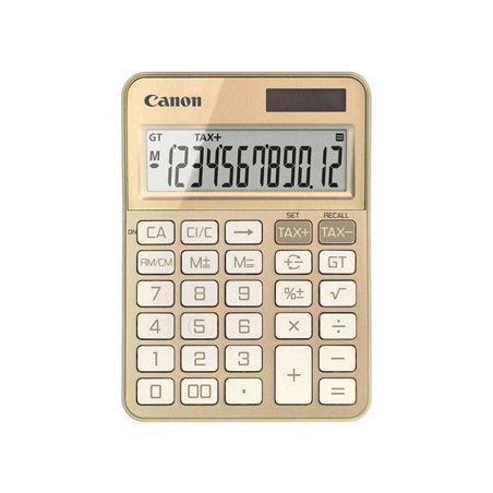 Canon kalkulator KS-125KB-GD 6818C002, złota, biurkowy, 12 miejsc, automatyczne wyłączanie