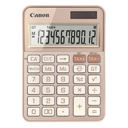 Canon kalkulator KS-125KB-GD 6818C001, różowa, biurkowy, 12 miejsc, automatyczne wyłączanie