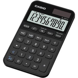 Casio Kalkulator SL 310 YC BK, czarna, 10 miejsc, podwójne zasilanie