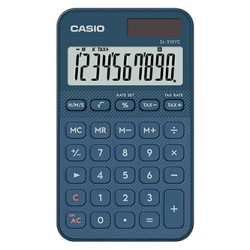 Casio Kalkulator SL 310 YC NY, niebieska, 10 miejsc, podwójne zasilanie