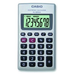 Casio Kalkulator HL 820 VA, biała, kieszonkowy, 8 miejsc