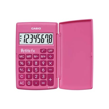 Casio Kalkulator LC 401 LV PK, różowa, kieszonkowy, 8 miejsc