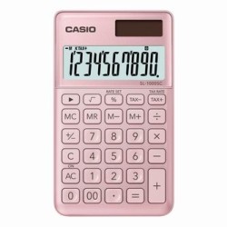 Casio Kalkulator SL 1000 SC PK, złota, 10 miejsc, podwójne zasilanie