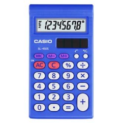 Casio Kalkulator SL 450 S, niebieska, kieszonkowy, 8 miejsc