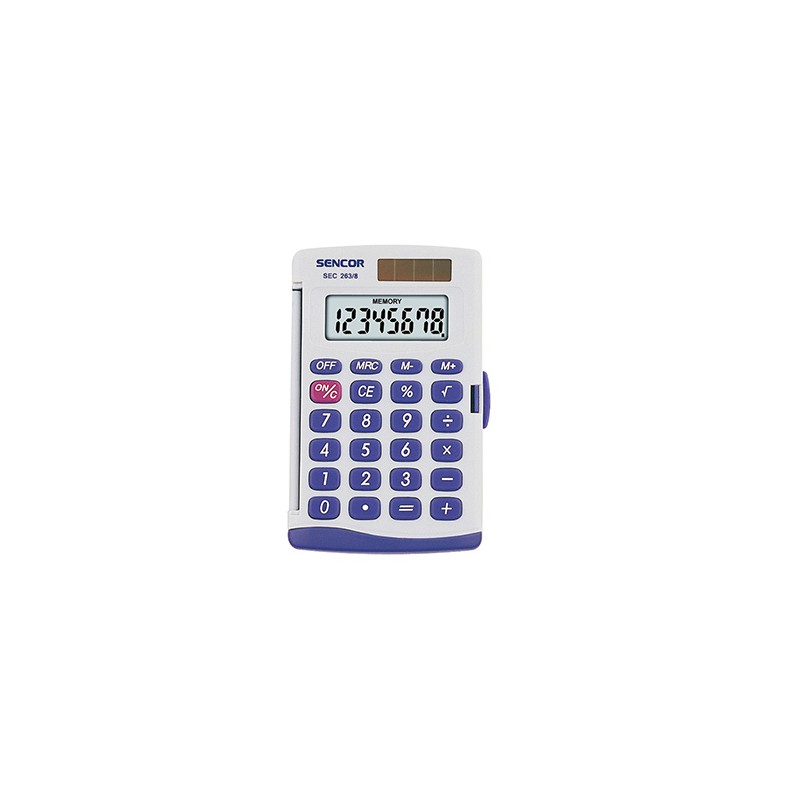 Sencor Kalkulator SEC 263/8 DUAL, szara, kieszonkowy, 8 miejsc