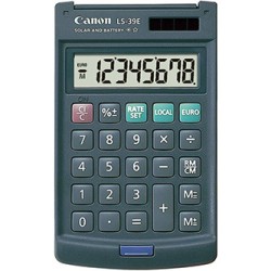 Canon kalkulator LS-39E DBL EMEA, szara, kieszonkowy, 8 miejsc