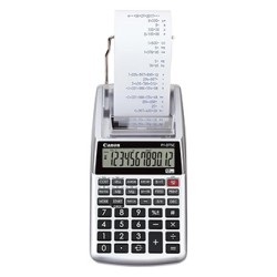 Canon kalkulator P1-DTSC IIRMRS HWB, szara, biurkowy z drukarą, 12 miejsc, obliczenia podatkowe, biznesowe i walut