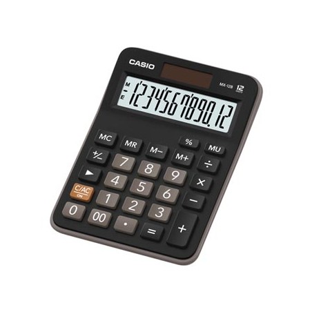 Casio Kalkulator MX 12 B, czarna, stołowy