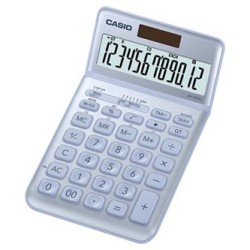 Casio Kalkulator JW 200 SC BU, srebrna, 12 miejsc, uchylny wyświetlacz, podwójne zasilanie
