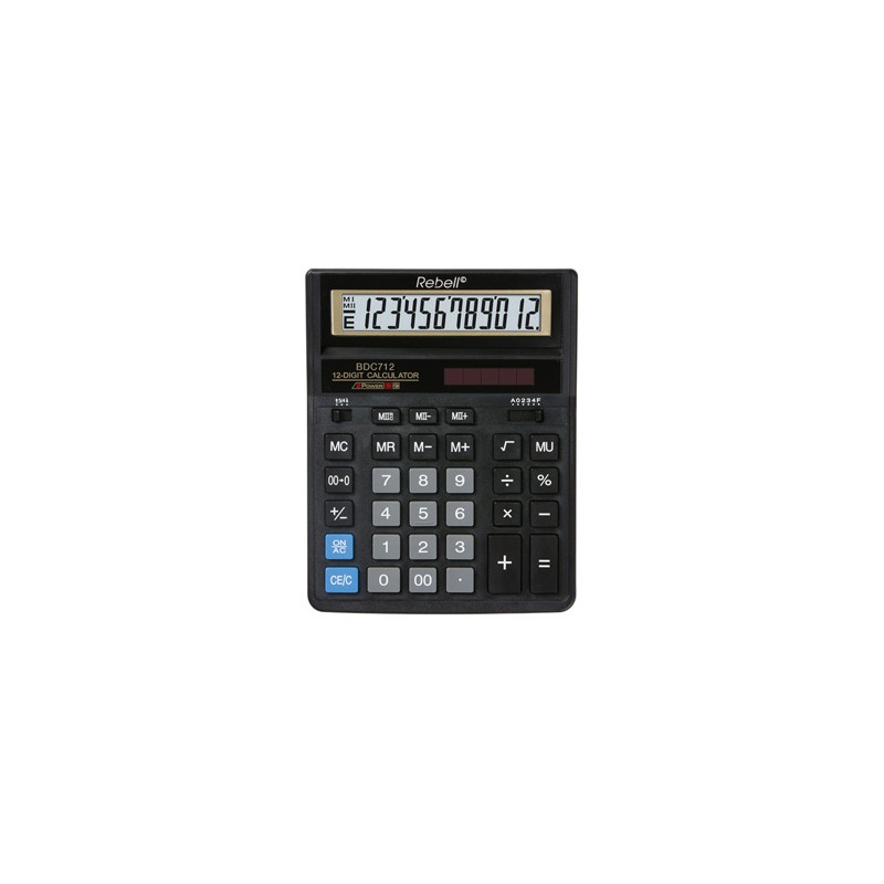 Rebell Kalkulator RE-BDC712GL BX, złota, biurkowy, 12 miejsc