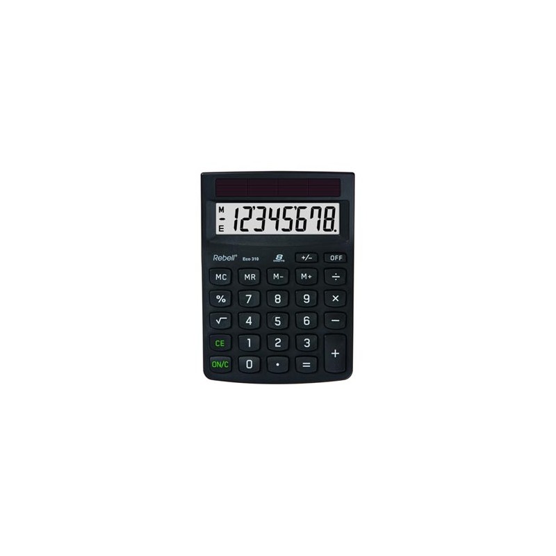 Rebell Kalkulator RE-ECO 310, czarna, biurkowy, 8 miejsc