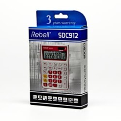 Rebell Kalkulator RE-SDC912PK BX, różowa, biurkowy, 12 miejsc