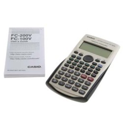 Kalkulator Casio, FC 100 V, biała, finansowy z 4-rzędowym wyświetlaczem