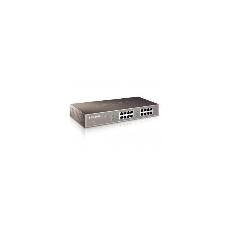 TP-LINK switch TL-SG1016D 1000Mbps, automatyczne uczenie się adr. MAC, auto MDI MDIX