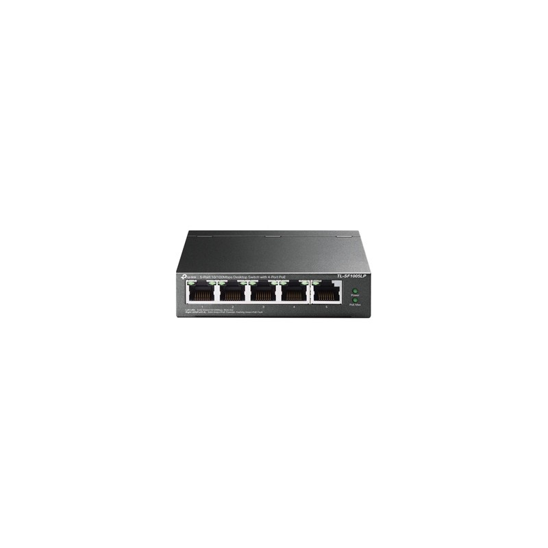 TP-LINK switch TL-SF1005LP PoE(4- porty), 100Mbps, auto MDI/MDIX
