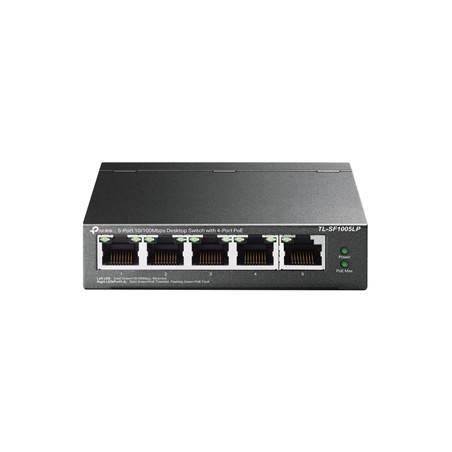 TP-LINK switch TL-SF1005LP PoE(4- porty), 100Mbps, auto MDI/MDIX