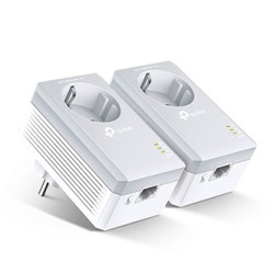 TP-LINK powerline (LAN przez 230V) TL-PA4010PKIT 600Mbps, gniazdka elektryczne, do 300m, szyfrowanie AES