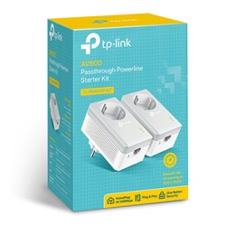 TP-LINK powerline (LAN przez 230V) TL-PA4010PKIT 600Mbps, gniazdka elektryczne, do 300m, szyfrowanie AES