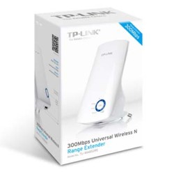 TP-LINK extender/ wzmacniacz TL-WA850RE 2.4GHz, 300Mbps, zintegrowana Antena 802.11n, Most Ethernet, WPS