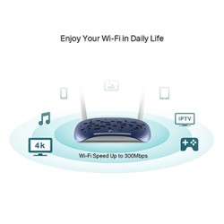 TP-LINK modem z routerem TD-W9960 2.4GHz, IPv6, 300Mbps, zewnętrzna Antena 802.11n, VDSL/ADSL, ochr. rodzicielska, ochr. przeciw
