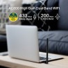 TP-LINK USB klient Archer T2U Plus 2.4GHz i 5GHz, IPv6, 600Mbps, zewnętrzna Antena 802.11ac, 5dBi antena