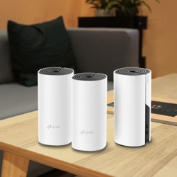 TP-LINK Wifi Mesh kit Deco M4(3-pack) 2.4GHz i 5GHz, access point, IPv6, 1200Mbps, wbudowana Antena 802.11ac, 3-Pack, ISP