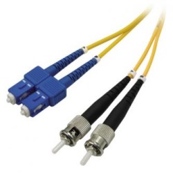 Optyczny Patch Cord Single mod (9/125), 2xST - 2xSC, 1m, economy, EOL