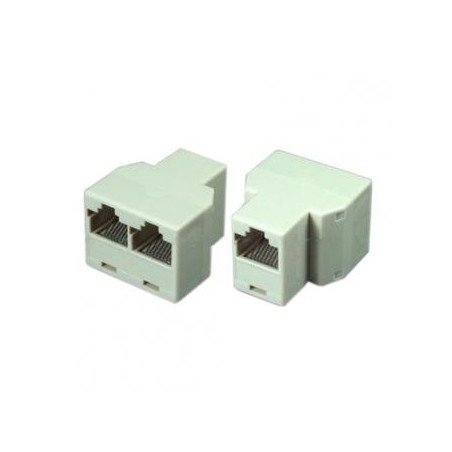 Rozgałęziacz RJ45, biała, końcówka żeńska, EOL