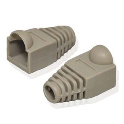 Pokrywa ochronna RJ45, cena za 1 szt., szara, 100-pack, z osłonką zastrzasku, EOL
