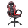 Dziecięcy gamingowy fotel Red Fighter C6, czarno-czerwona