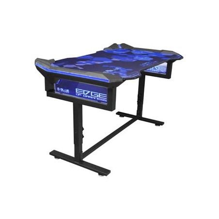 E-blue Biurko dla gracza EGT004BK, 135x78,5cm, 72-91,2cm, podświetlenie RGB, regulacja wysokości, z podkładką pod mysz, EOL