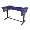 E-blue Biurko dla gracza EGT004BK, 135x78,5cm, 72-91,2cm, podświetlenie RGB, regulacja wysokości, z podkładką pod mysz, EOL