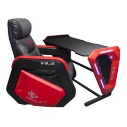 E-blue Biurko dla gracza EGT002BK, 125x62 cm, 80,8 cm, podświetlenie, II. jakość