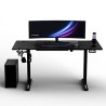 ULTRADESK Biurko dla gracza LEVEL V2, 140x68cm, 72-117cm, elektycznie regulowany