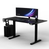 ULTRADESK Biurko dla gracza LEVEL V2, 140x68cm, 72-117cm, elektycznie regulowany