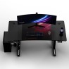 ULTRADESK Biurko dla gracza LEVEL V2 RED, 140x68cm, 72-117cm, elektycznie regulowany