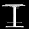 ULTRADESK Biurko dla gracza LEVEL V2 WHITE, 140x68cm, 72-117cm, elektycznie regulowany