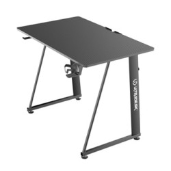 ULTRADESK Biurko dla gracza ENTER V2, 100x60 cm, 75cm, z uchwytem na słuchawki, kompaktowy rozmiar
