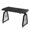 ULTRADESK Biurko dla gracza BOOSTER, 136x70,5 cm, 75 cm, podświetlenie RGB, uchwyt na słuchawki i napój