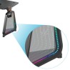 ULTRADESK Biurko dla gracza BOOSTER, 136x70,5 cm, 75 cm, podświetlenie RGB, uchwyt na słuchawki i napój