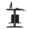 ULTRADESK Biurko dla gracza FREEZE V2, 109x69 cm, 75 cm, powierzchnia ze szkła hartowanego ULTRA-GLASS