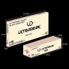 ULTRADESK Biurko dla gracza QUEST, 140x70cm, 72-120cm, czarno-biały