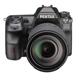 Lustrzanka K-3II, obiektyw DA 16-85 WR, Pentax, 24Mpx, CMOS, 3,2", 16215, czarny, bardzo odporna
