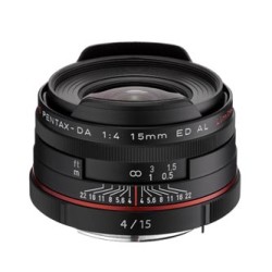 Pentax obiektyw HD DA 15mm f/4 ED AL Limited Black, 21470