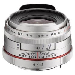 Pentax obiektyw HD DA 15mm f/4 ED AL Limited Silver, 21480