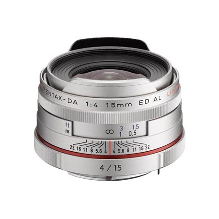 Pentax obiektyw HD DA 15mm f/4 ED AL Limited Silver, 21480