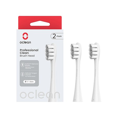 Oclean wymienne końcówki szczoteczek Professional Clean Medium 2 szt P1C10 W02, szary