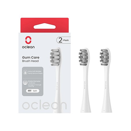 Oclean wymienne końcówki szczoteczek Gum Care Extra Soft 2 szt P1S12 W02, białe