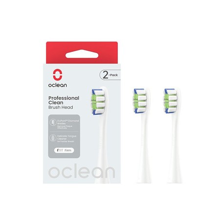 Oclean wymienne końcówki szczoteczek Professional Clean 2 szt P1C1 W02, białe