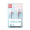 Oclean wymienne końcówki szczoteczek Delicate Care Extra Soft Kids 2 szt P3K1, białe